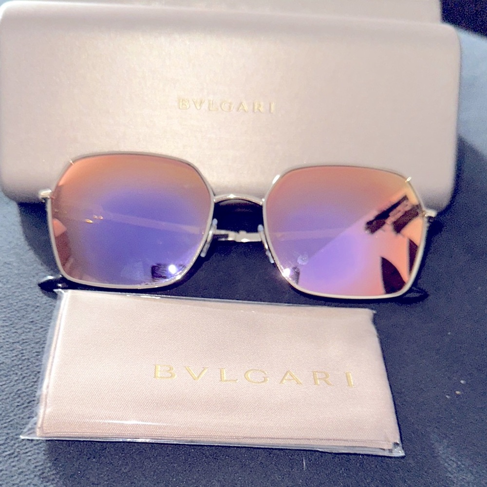 Custom Bulgari Sunglasses BV2240 Gold and Rose Gold.  AUTHENTIC!